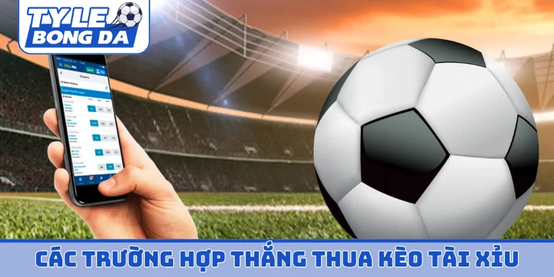 Các trường hợp thắng thua trong kèo Tài xỉu