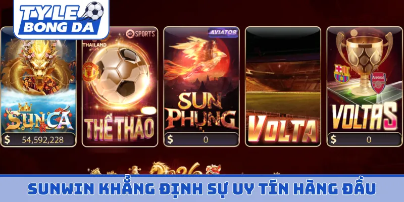 Sunwin khẳng định sự uy tín hàng đầu